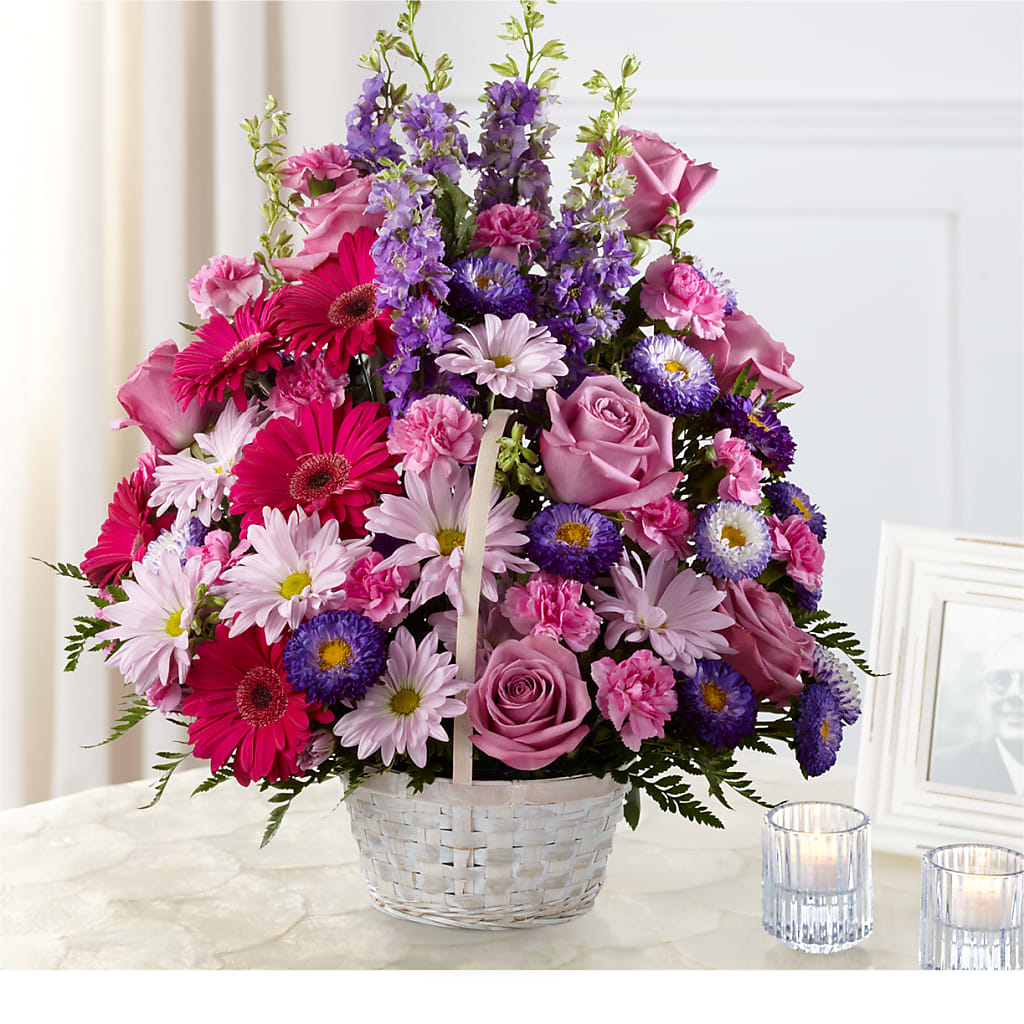 Pastel Peace Basket – Blooms For You, Hamilton NJ