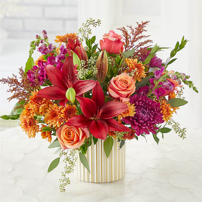 Burgundy Landscape Bouquet –  Blooms For You, Hamilton NJ