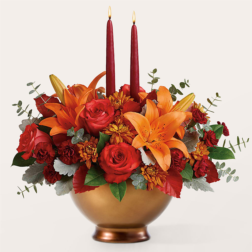 Fruits of Fall Centerpiece –  Blooms For You, Hamilton NJ