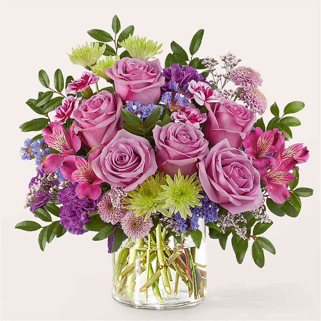 Glass Half Full Bouquet –  Blooms For You, Hamilton NJ