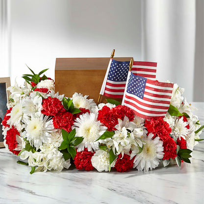 Spirit of Patriotism Cremation Adornment –  Blooms For You, Hamilton NJ