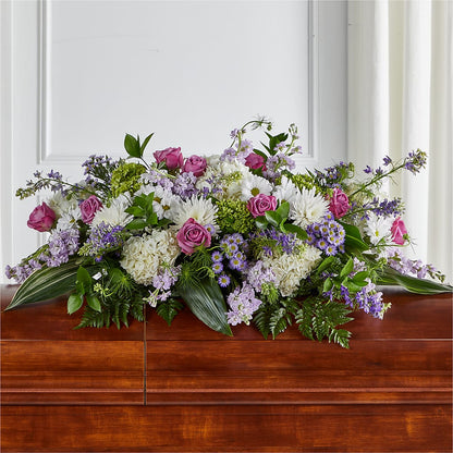 Meadows of Serenity Casket Spray –  Blooms For You, Hamilton NJ