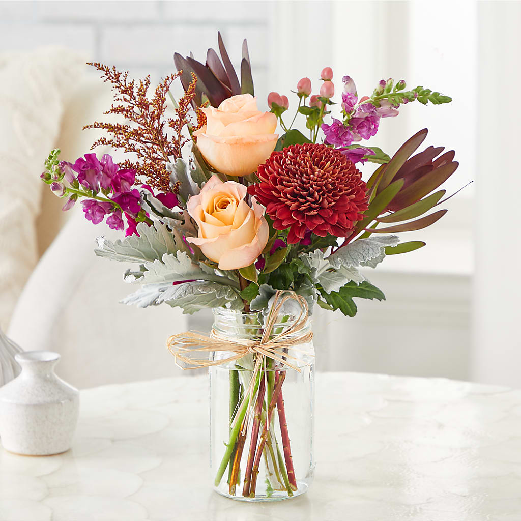 Moody Hues Bouquet –  Blooms For You, Hamilton NJ