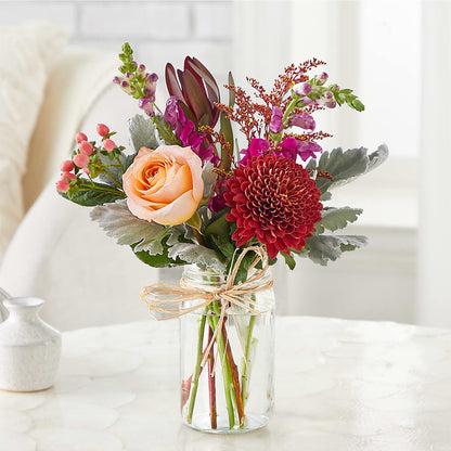 Moody Hues Bouquet –  Blooms For You, Hamilton NJ